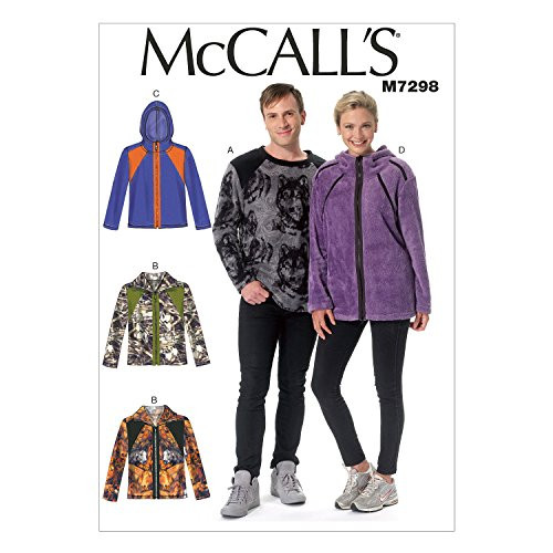 McCall's Patterns M7298 Misses'/Men's Top and Jackets, Size XN (XLG-XXL-XXXL)