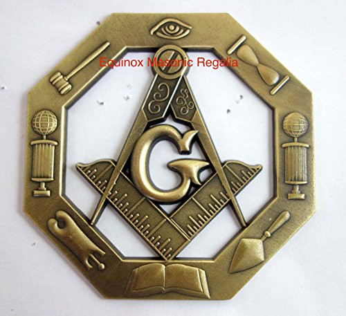 Mason Masonic Antique Style Medallion Heavy Auto Car Decal Emblem Freemasonry Emblems Equinox Masonic Regalia Mason Masonic Antique Style Medallion Heavy Auto Car Decal Emblem Freemasonry Emblems Equinox Masonic Regalia
