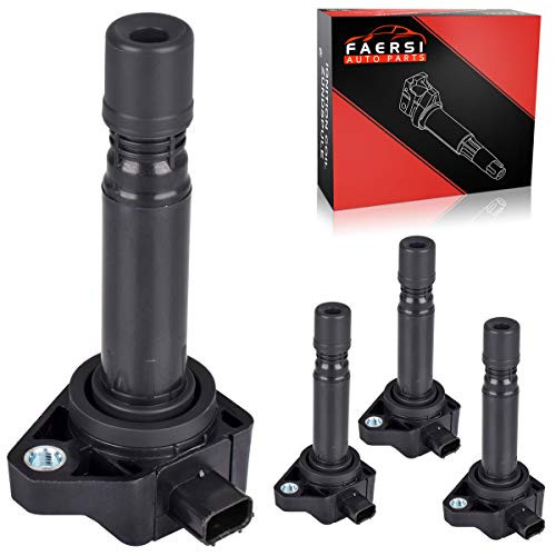 FAERSI Ignition Coils Pack 4pcs Set Replacement for 2006 2007 2008 2009 2010 2011 Honda Civic 1.8L, UF-582, 5C1637