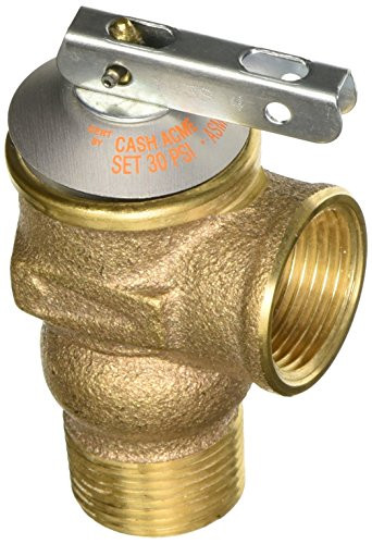 3/4" ASME Pressure Relief Valve (30 lb Setting)