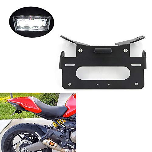 Xitomer Monster 821 Rear Tail Tidy/Fender Eliminator Kits, for DUACTI MONSTER 821/DARK 2014 2015 2016 2017/821 Stripe7, with LED License Plate Light, Compatible with Aftermarket Turn Signal and OEM Xitomer Monster 821 Rear Tail Tidy/Fender Eliminator Kits, for DUACTI MONSTER 821/DARK 2014 2015 2016 2017/821 Stripe7, with LED License Plate Light, Compatible with Aftermarket Turn Signal and OEM