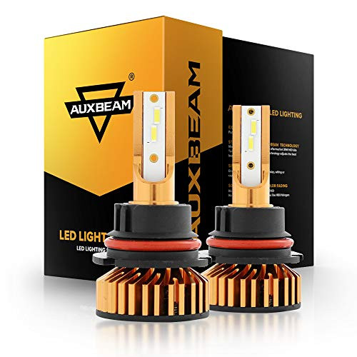 Auxbeam 9004 Led Headlight Bulbs F-F2 Series 52W 5000lm 6500K COB LED Chip Hi/Lo Beam Headlight Conversion kit