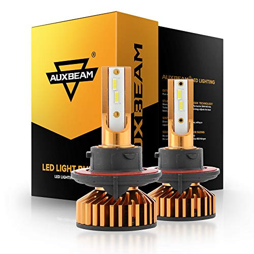 Auxbeam H13 9008 Led Headlight Bulbs F-F2 Series 52W 5000lm 6500K COB LED Chip Hi/Lo Beam Headlight Conversion kit