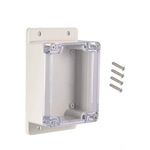 YXQ 115x90x56mm Clear Cover Junction Box IP65 Waterproof ABS Project Case Enclosure with Hole Cable Wire Connect Power Wall Hang(4.5 x 3.5 x 2.2 inches)