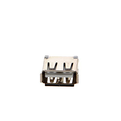 Fielect USB-A PCB Connector Female Jack 4 Pin 180 Degree Vertical Straight Insert 13.5mm Straight Angle Straight Insert 15Pcs