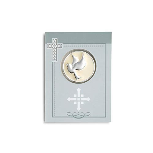 Confirmation Silver Tone 1 inch Metal Religious Keepsake Token Gift Set