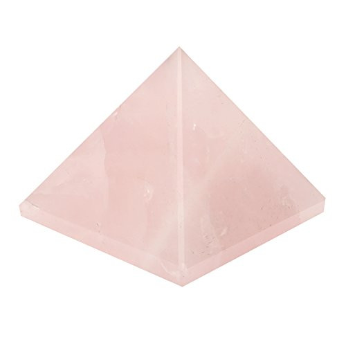 Aatm Natural Healing Gemstone Pyramid (Rose Quartz, 2-2.5 Inches)
