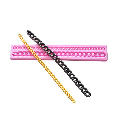 Yunko Diamond Chain Silicone Fondant Mold Cake Decorating Pastry Gum Pastry Tool Fondant Cake Decoration Mold