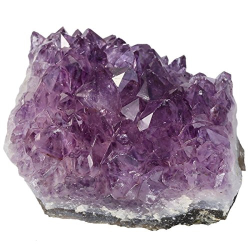 mookaitedecor Natural Amethyst Crystal Cluster Specimen Stone for Crystals Healing Reiki Home Decoration(0.6lb-0.8lb)