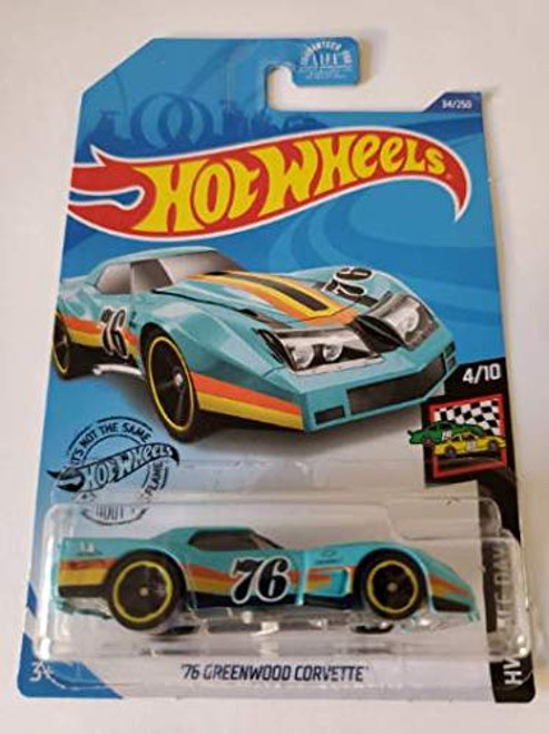 Hot Wheels 2020 Hw Race Day '76 Greenwood Corvette, Teal 34/250 Hot Wheels 2020 Hw Race Day '76 Greenwood Corvette, Teal 34/250