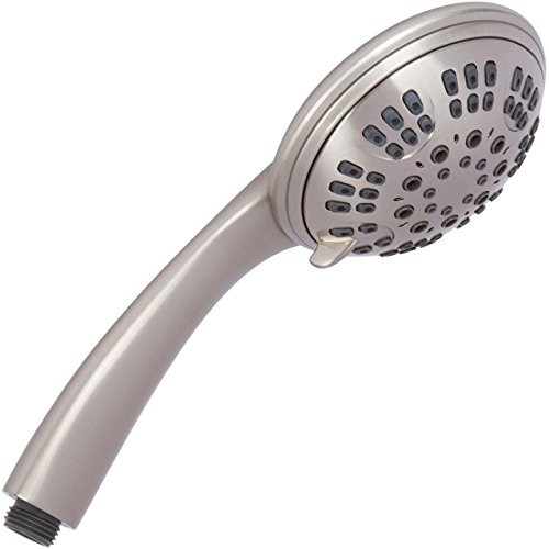 Handheld Shower Head - High Pressure Rain Spray With Removable Hand Held Showerhead, 1.8 GPM - Brushed Nickel & California Certified