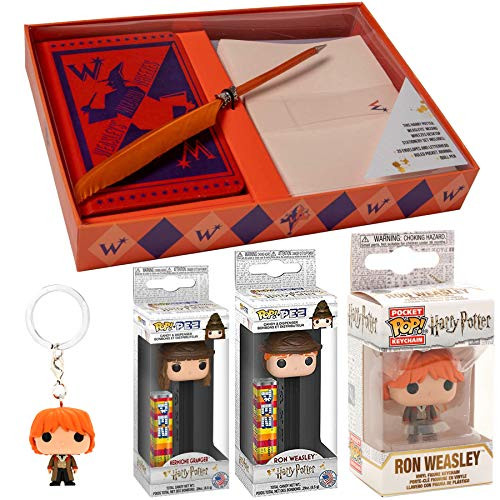 Wheezes Hogwarts Figure Back at It: Bundle W/ Harry Potter Ron Weasley Pocket PoP! Hanger + Hermione & Ron Wizard Pez + 1 Weasley's Stationary Desktop Pen (4pcs) Wheezes Hogwarts Figure Back at It: Bundle W/ Harry Potter Ron Weasley Pocket PoP! Hanger + Hermione & Ron Wizard Pez + 1 Weasley's Stationary Desktop Pen (4pcs)