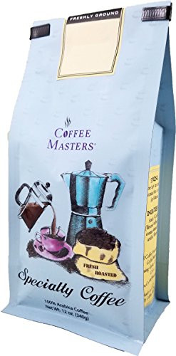 Coffee Masters Flavored Coffee, Irish Creme, Whole Bean, 12-Ounce Bags (Pack of 4)