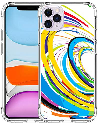 Casililor Case for iPhone 12 Pro Max TPU Heavy Duty Clear Transparent Slim Protective Case Cover Compatible with iPhone 12 Pro Max - Unique Creative Pattern
