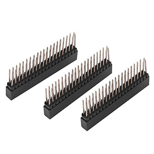 Yosoo Health Gear 3pcs Female Pin Headers, Female Header Connector Straight Single Row Board for Prototype Shield