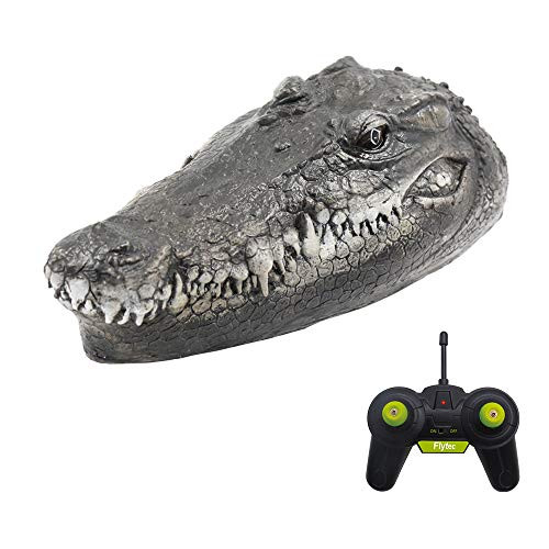 GoolRC Flytec V005 RC Boat 2.4G Remote Control Electric Racing Boat for Pools with Simulation Crocodile Head Spoof Toy