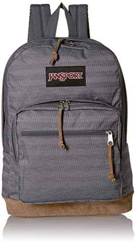 JanSport Right Pack Expressions - Lightweight 15" Laptop Backpack | Deep Grey Ombre Herringbone