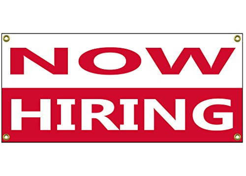 Now Hiring Banner Retail Store Shop Business Sign 36" by 15" Now Hiring Banner Retail Store Shop Business Sign 36" by 15"
