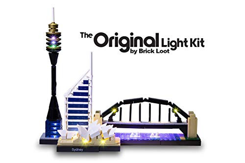 Brick Loot Deluxe LED Light Kit for Your Lego Architecture Sydney Skyline Set 21032 (Lego Set Not Included)