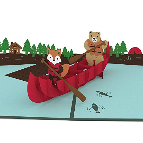 Lovepop Canoe Pop Up Card - 3D Card, Father's Day Card, 3D Dad Card, Card for Dad, Card for Husband, 3D Father's Day Card, Pop Up Birthday Card, Outdoors Card Lovepop Canoe Pop Up Card - 3D Card, Father's Day Card, 3D Dad Card, Card for Dad, Card for Husband, 3D Father's Day Card, Pop Up Birthday Card, Outdoors Card