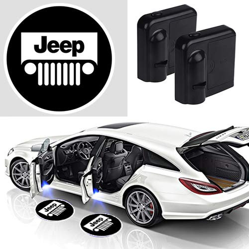 Jeep Car Door Welcome Light Wireless LED Ghost Shadow Projector Logo Light Car Door Light Lamp Suitable For Jeep All Models (for Jeep)