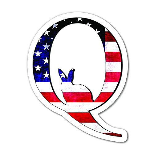 Bargain Max Decals American Flag Q Window Laptop Car Sticker 6"