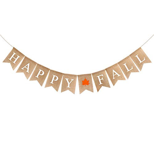 Jblcc Happy Fall Burlap Banner Harvest Home Decor Thanksgiving Day Bunting Maple Fireplace Decoration Jblcc Happy Fall Burlap Banner Harvest Home Decor Thanksgiving Day Bunting Maple Fireplace Decoration
