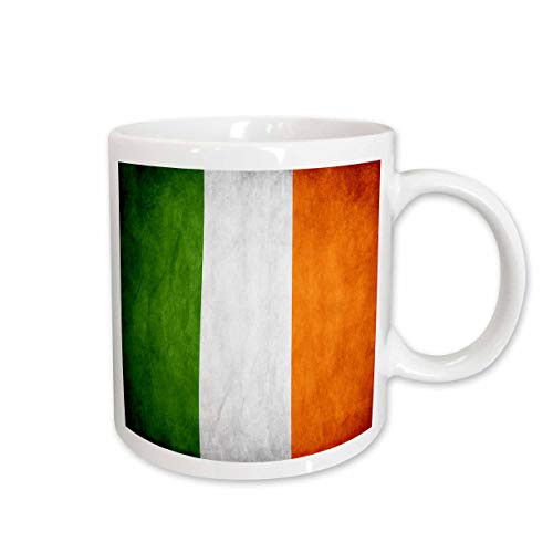 3dRose Ireland Flag Ceramic Mug, 11-Ounce