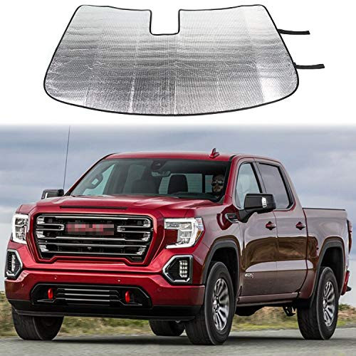 Voodonala for GMC Sierra Windshield Sunshade Window Sun Shade for 2014-2017 GMC Sierra