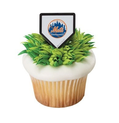 MLB New York Mets Cupcake Rings - 24 ct