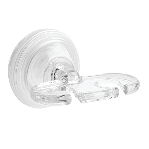 InterDesign Power Lock Suction, Toothbrush Holder for Bathroom Mirror, Shower - Clear InterDesign Power Lock Suction, Toothbrush Holder for Bathroom Mirror, Shower - Clear