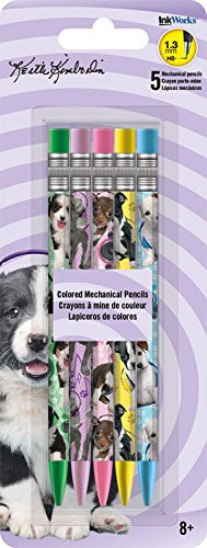Inkworks Trends International Keith Kimberlin Puppies Colored Mechanical Pencils (5 Pack)