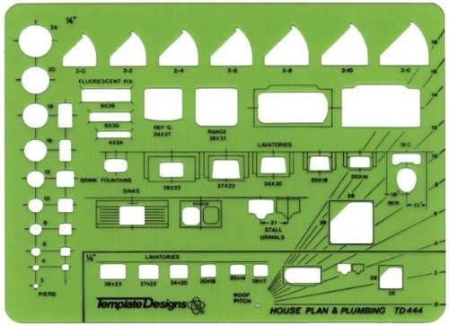 Alvin House Plan and Plumbing Template (TD444)