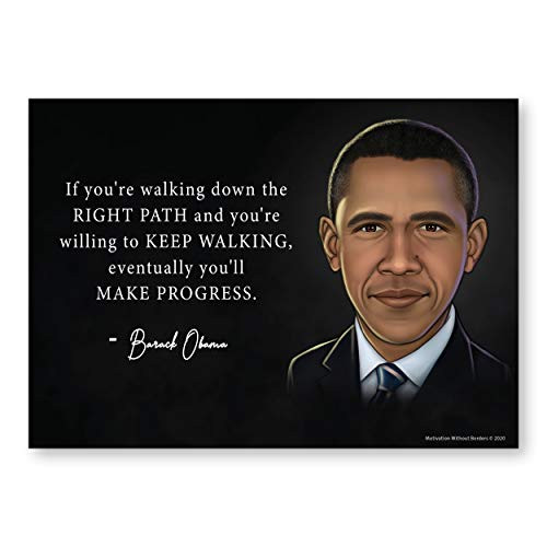 Barack Obama Poster (African American Art Prints - Black History Posters for Classroom) 1 Obama Portrait Poster Included 13x18 NON LAMINATED