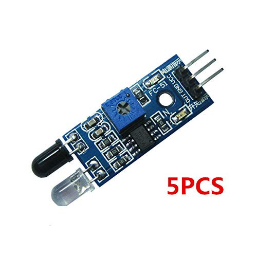 Seazoon 5pcs IR Infrared Obstacle Avoidance Sensor Module Adjustable Distance for Arduino Oc108