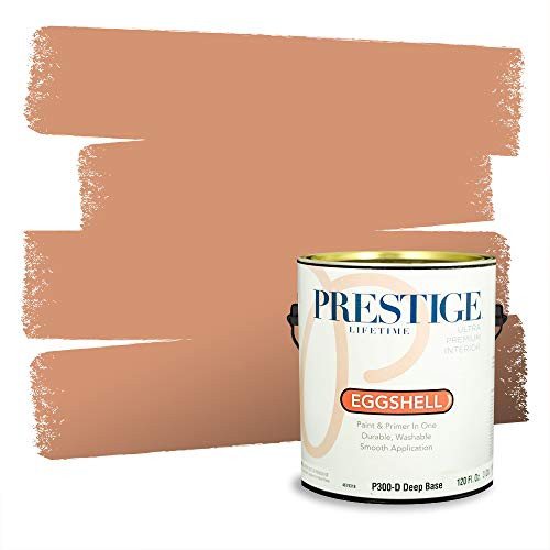 Prestige Paints P300-D-2004-5CVP Interior Paint and Primer in One, 1-Gallon, Eggshell, Comparable Match of Valspar Laredo, 1 Gallon