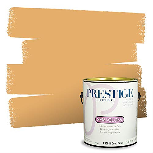 PRESTIGE P500-D-SW6374 Interior Paint and Primer in One, 1-Gallon, Semi-Gloss, Comparable Match of Sherwin Williams Torchlight, 1 Gallon,