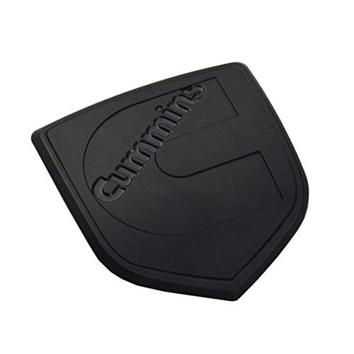 1Pcs Cummins Head Emblem Front Badge Sticker Replacement For Cummins (Matt Black)