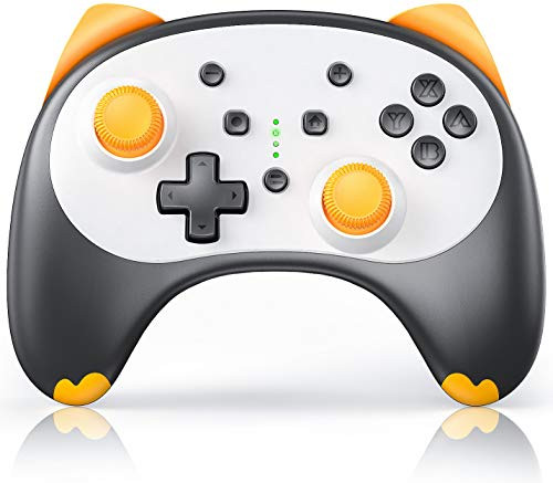 Wireless Switch Pro Controller for Nintendo Switch/Lite - Vivefox Switch Remote Joypad Gamepad Replace for Nintendo Switch Cartoon Controller with Gyro Axis, Vibration, Turbo, Headphone Jack
