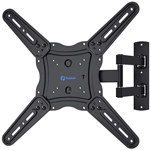 Full Motion TV Wall Mount Bracket, Articulating Arms Swivel Tilt Extension Rotation, Fits Most 26-55 Inch Flat Curved LED LCD OLED TVs, Max VESA 400x400mm Holds up to 88lbs by Pipishell