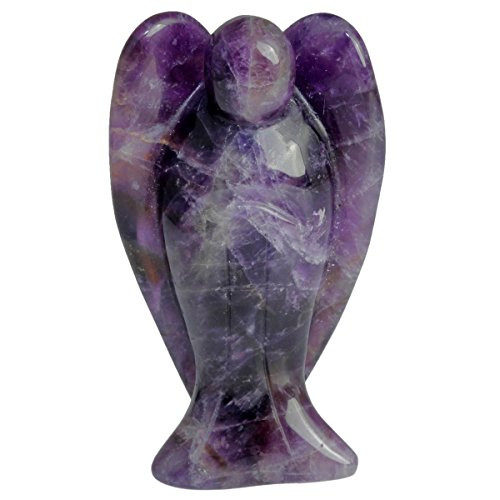 rockcloud Healing Crystal Gemstone Carved Pocket Crystal Guardian Angel Figurines 3 inch rockcloud Healing Crystal Gemstone Carved Pocket Crystal Guardian Angel Figurines 3 inch