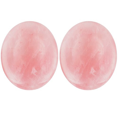 rockcloud Natural Worry Stone,Thumb Palm Stones for Anxiety, Healing Crystal, Rose Quartz rockcloud Natural Worry Stone,Thumb Palm Stones for Anxiety, Healing Crystal, Rose Quartz