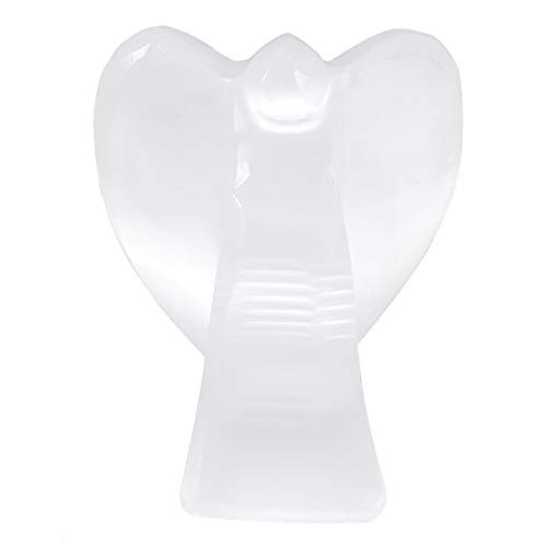 rockcloud Natural Selenite Healing Crystal Gemstone Carved Pocket Crystal Guardian Angel Figurines, 2 inches rockcloud Natural Selenite Healing Crystal Gemstone Carved Pocket Crystal Guardian Angel Figurines, 2 inches