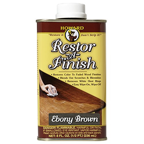 Howard Products RF8008 Restor-A-Finish, 8 oz, Ebony Brown