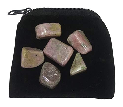 WholesaleGemShop - Genuine Rhodonite 100 gm.Tumbled Stones, Metaphysical Healing, Chakra Stone, Reiki, Gift