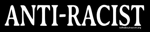 Peace Resource Project Anti-Racist BLM Vinyl Bumper Sticker or Large Laptop Decal 9.25-by-2 Inches