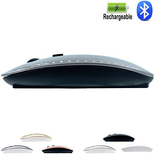 Wireless Bluetooth Mouse for MacBook,Laptop,Mac,ipad,Pro,Air,Bluetooth Mouse for MacBook pro,MacBook Mac,MacBook Air,Notebook, PC,Laptop (Grey-Black)