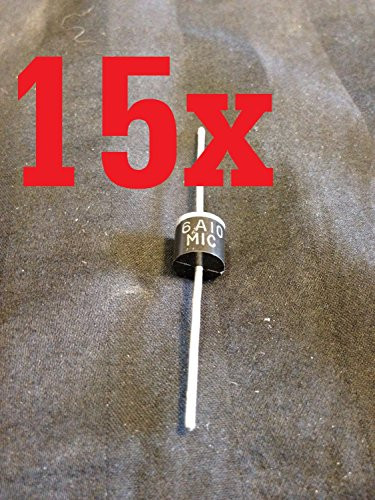 15x Diodes Solar Panel 6 Amp 6a10 6a 1000v 1kv Axial Rectifier Schottky Blocking