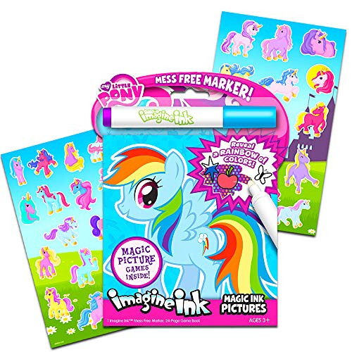 My Little Pony Imagine Ink Book Set (Includes Mess Free Marker and Stickers)