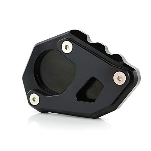 Xitomer Kickstand Shoes, for KTM 1050 Adventure/ 1090 Adventure/R/ 1190 Adventure/R/ 790 1290 Adventure/ 1290 Super Adventure R, Side Stand Enlarger, Extension Plate (Black)